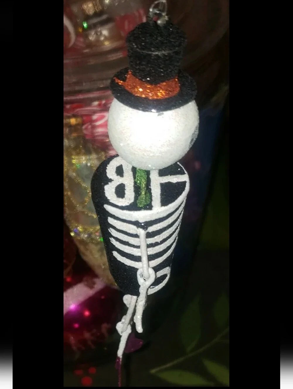 Pier One Day Of The Dead, Dia De Los Muertos Glitter Ornament